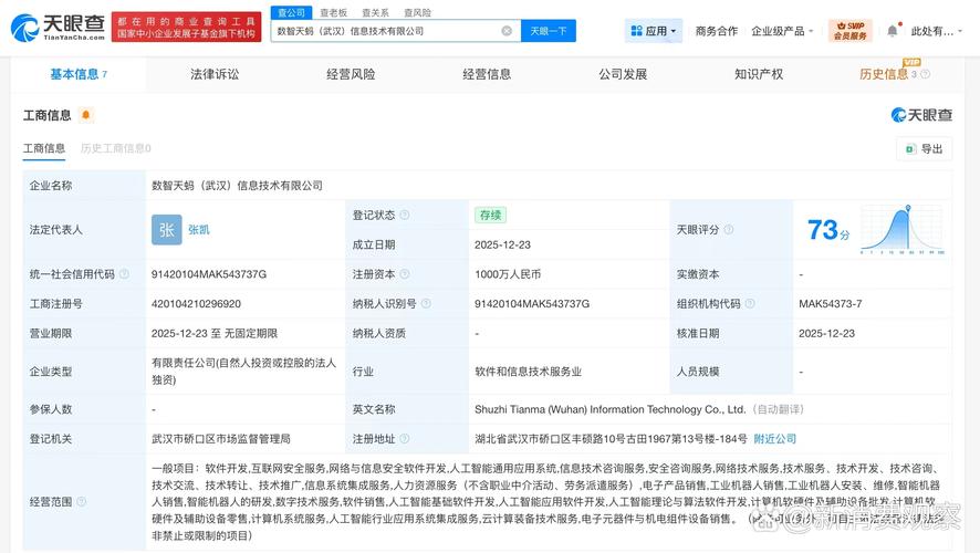 成立,为张凯,注册资本1000万人民币,经营范围含软件开发